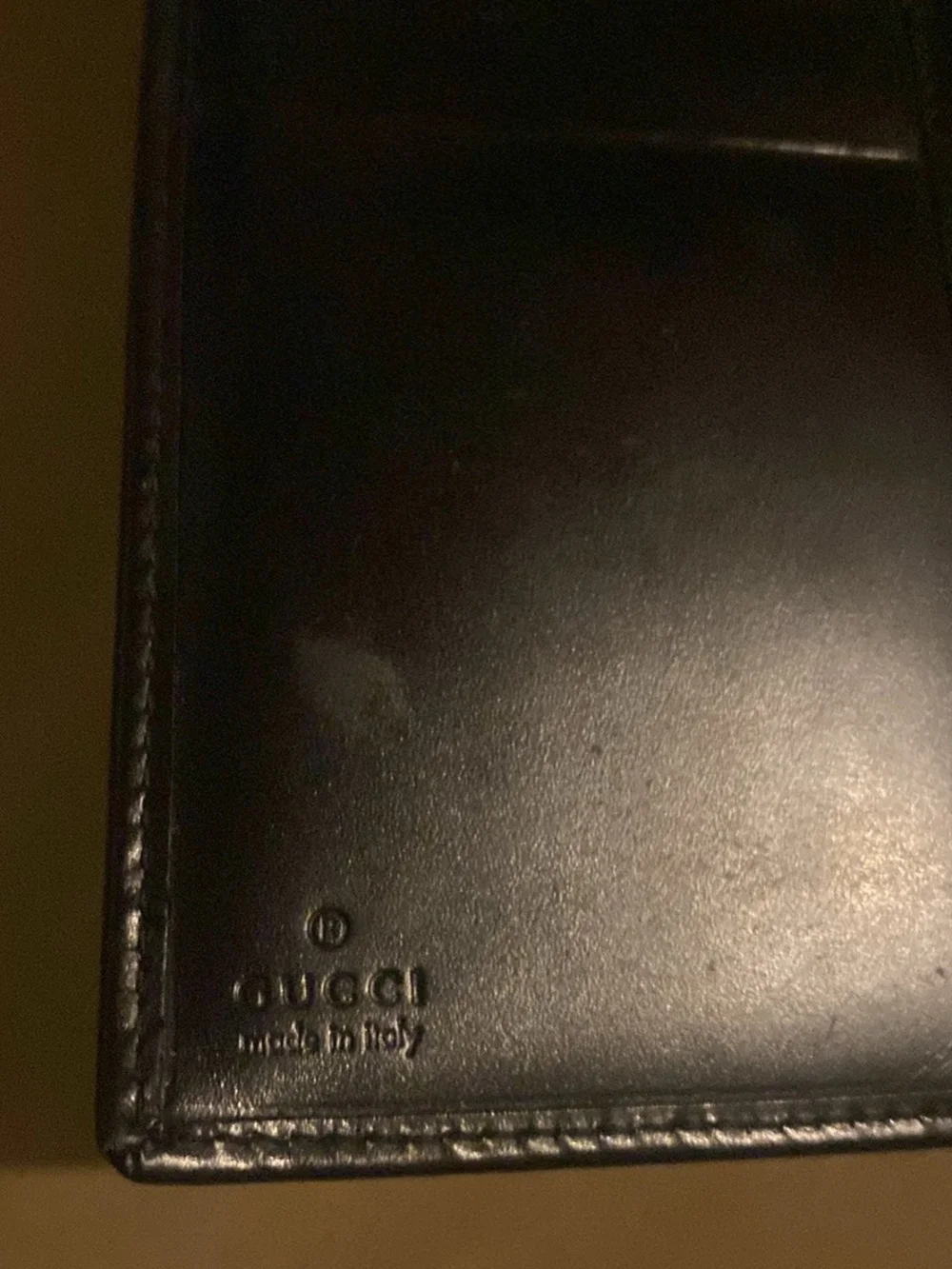 Gucci Black Leather Continental Long Wallet with Silver Hardware